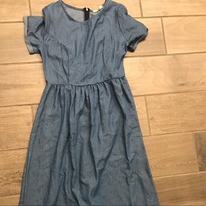 Denim maxi dress